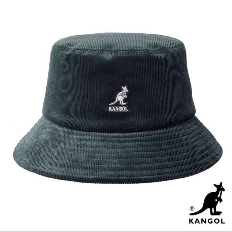 Kangol 燈芯絨漁夫帽-墨綠色