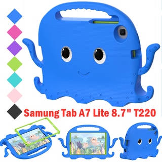 SAMSUNG 章魚兒童手機殼適用於三星 Galaxy Tab A7 Lite 8.7 SM-T220 T225 202