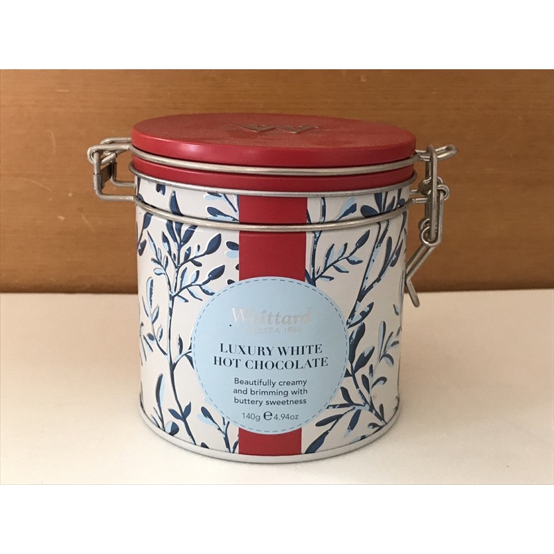 英國百年Whittard 白巧克力鐵盒 空罐