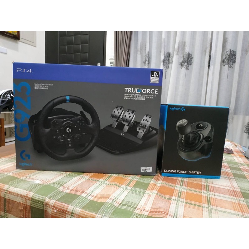 &lt;&lt;瑞比電玩&gt;&gt;【Logitech 羅技】G923 TRUEFORCE 模擬賽車方向盤 (適用PS4/PS5/PC)