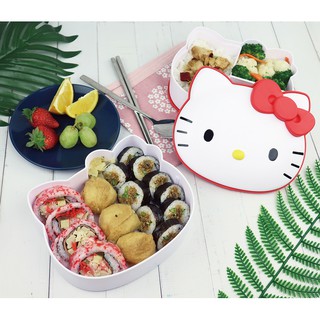 7-11 超商 Hello Kitty造型便當盒 紅色款 大頭造型雙層便當盒 凱蒂貓 KT 雙層便當盒 野餐盒