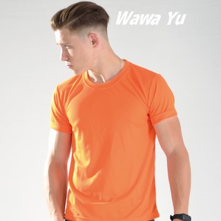 素色T恤-橘色-男版 (尺碼XS-3XL) [Wawa Yu品牌服飾]