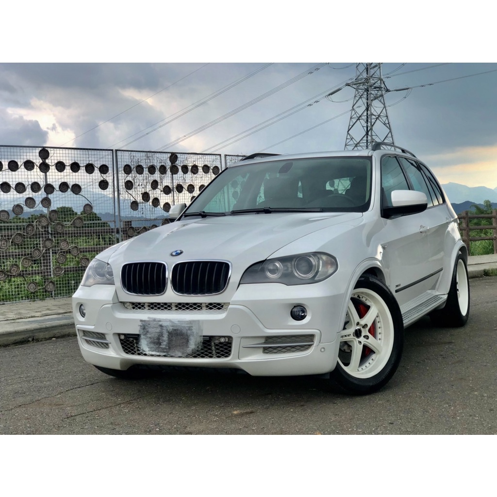 2008 BMW E70 X5 白色休旅車 基本改裝 KW避震器 改裝20吋鋁圈 卡鉗 已認證 二手車 中古車 代步車