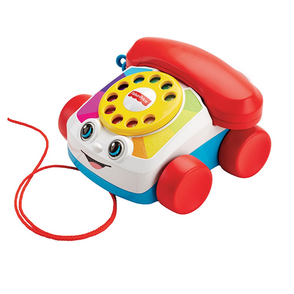 【美國Fisher Price費雪】經典可愛電話 拖拉玩具 幼兒玩具 兒童玩具（奇哥總代理公司貨）