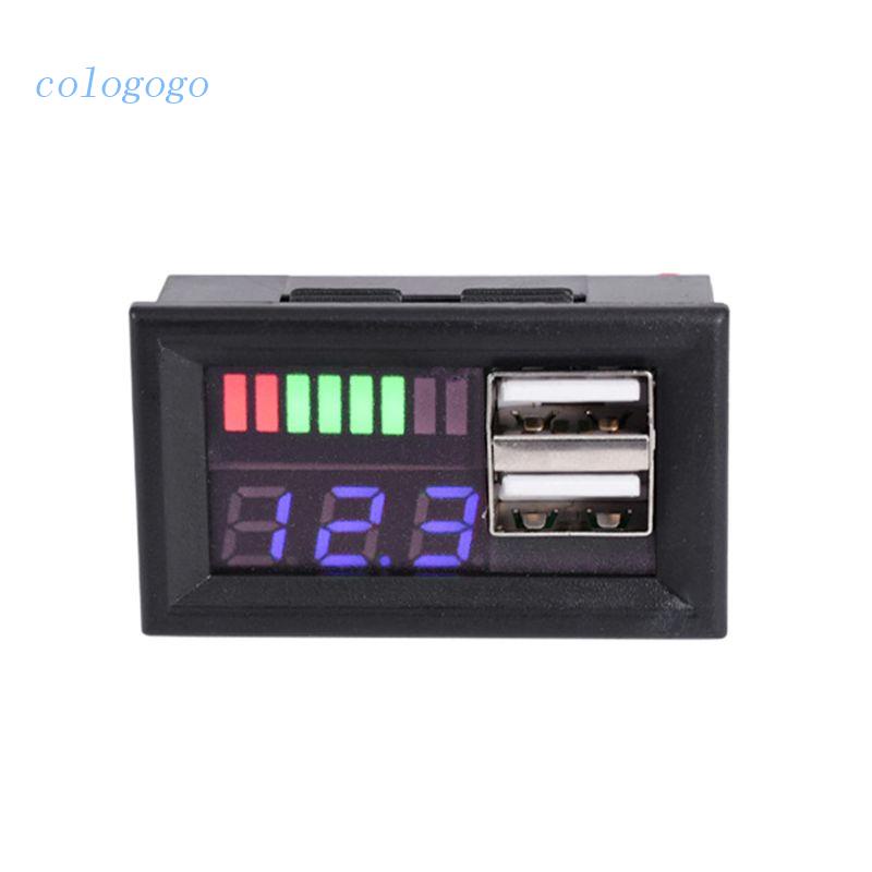 Colo 數字表電壓表雙 USB 5V2A 輸出能量檢測儀電流表