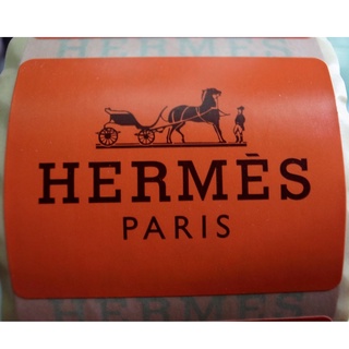 Hermes 愛馬仕 專櫃專用貼紙 尺寸 約3公分x 4公分 (一單10張)
