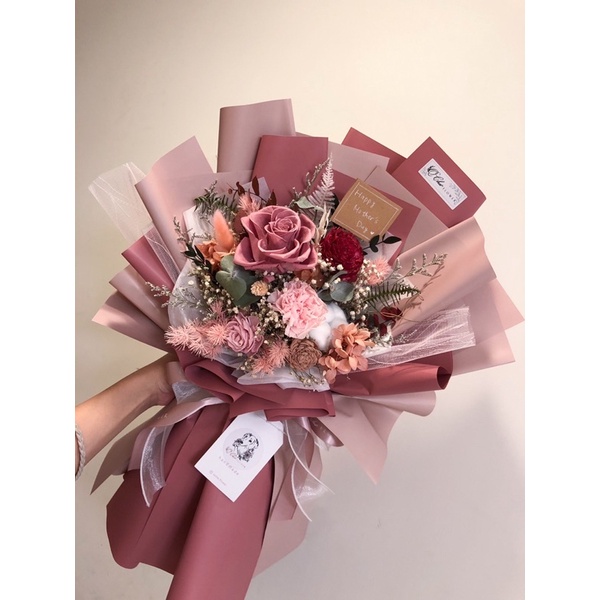 Q Cha 求婚花束情人節花束告白花束送禮花束韓式花束 蝦皮購物