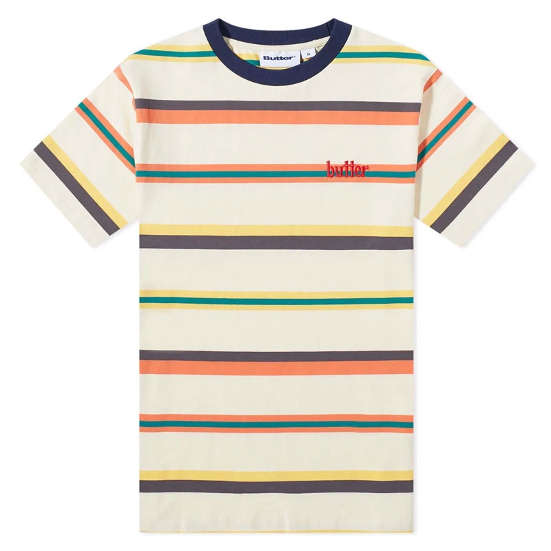 BUTTER GOODS A11849 BASED STRIPE TEE 短T (奶油色) 化學原宿