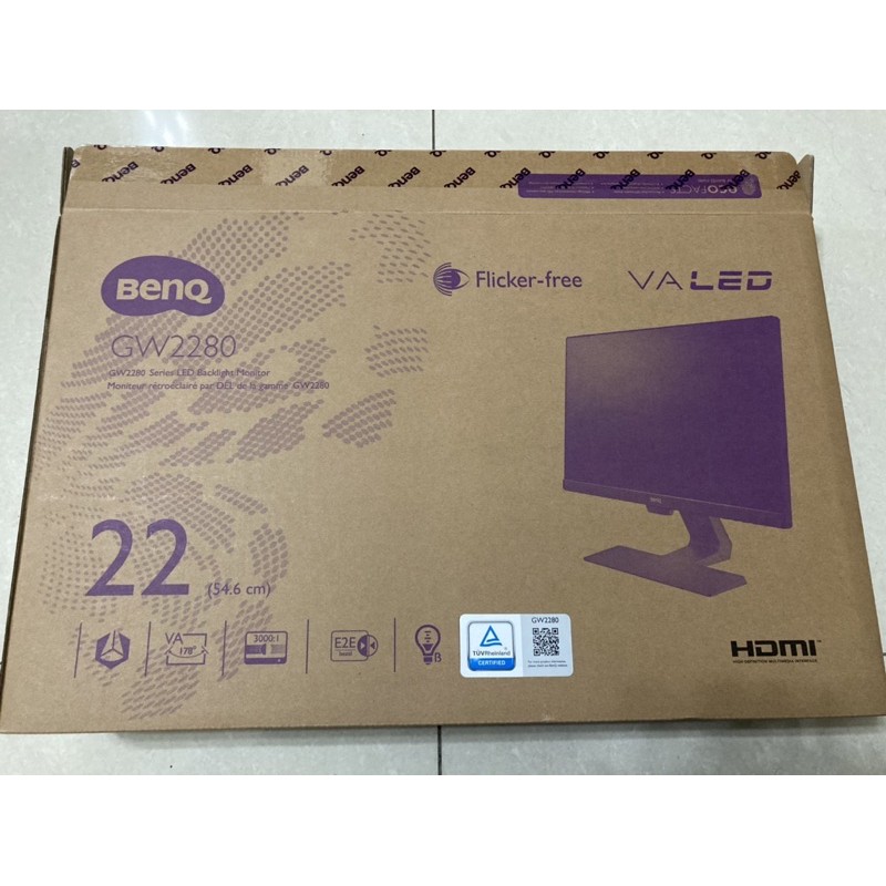 BenQ 明基 GW2280 22型 VA光智慧護眼螢幕