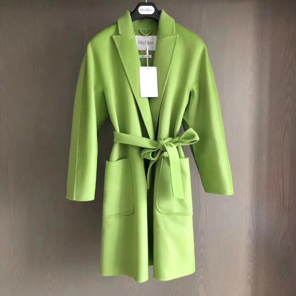 Max mara 2019獨家新款NELLA 亮綠色浴袍版大衣| 蝦皮購物