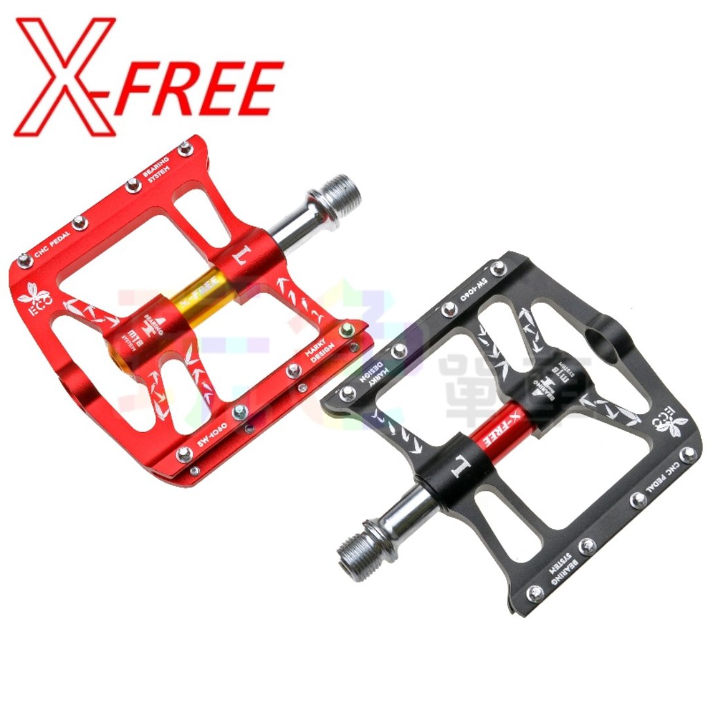 X-FREE【1060】鋁合金 踏板輕量化 CNC 四培林踏板 大踏面 4培林 4 BEARING【B62-28】
