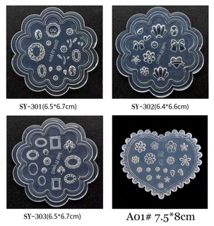 超夯美甲小花矽膠模具/軟模 B090 美甲模具 雕花軟模 水晶滴膠模具 3D雕花模板 凝膠粉雕手作DIY 指甲材料 工具