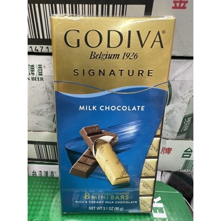 GODIVA 醇享系列牛奶巧克力/黑巧克力/杏仁黑巧克力/海鹽黑巧克力90g/盒
