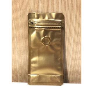台灣現貨 0.25磅八邊封側拉式咖啡袋含單向氣閥