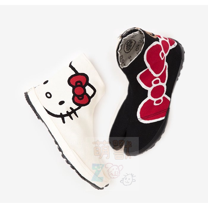 【預購請私訊】SOU SOU×Hello Kitty 日本製京都手工凱蒂貓分趾足袋 高筒帆布鞋 忍者鞋♡萌獸動物園♡