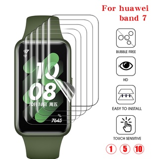 華為 適用於 Huawei Band 7 Band7 屏幕保護貼的 2PCS 軟透明膜智能腕帶保護貼非玻璃