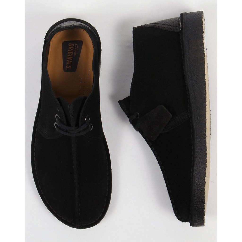 clarks desert trek black
