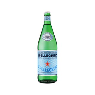 【宅配免運】S.PELLEGRINO Water 聖沛黎洛天然氣泡礦泉水-玻璃瓶(1000mlX12入)