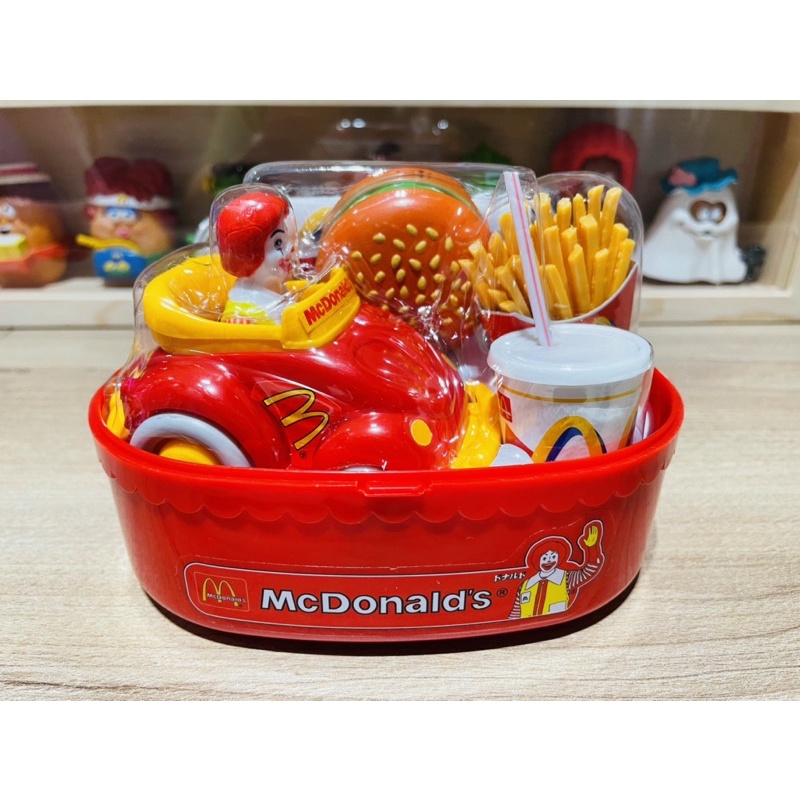 麥當勞 日本 1999年 扮家家酒 食物玩具組 麥當勞叔叔車 漢堡薯條飲料 fun with foods