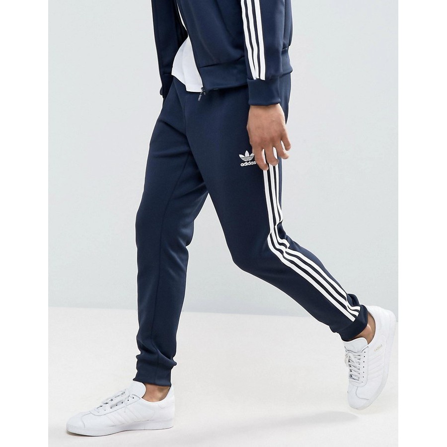 【我塑我形】ADIDAS Superstar Pants運動褲 棉褲 三線 縮口 海軍藍 AJ6961