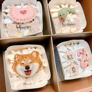 寵物蛋糕|丸丸家寵物手作坊-杯子蛋糕4入 客製化蛋糕 寵物蛋糕