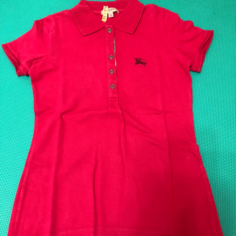 Burberry女性桃紅polo衫