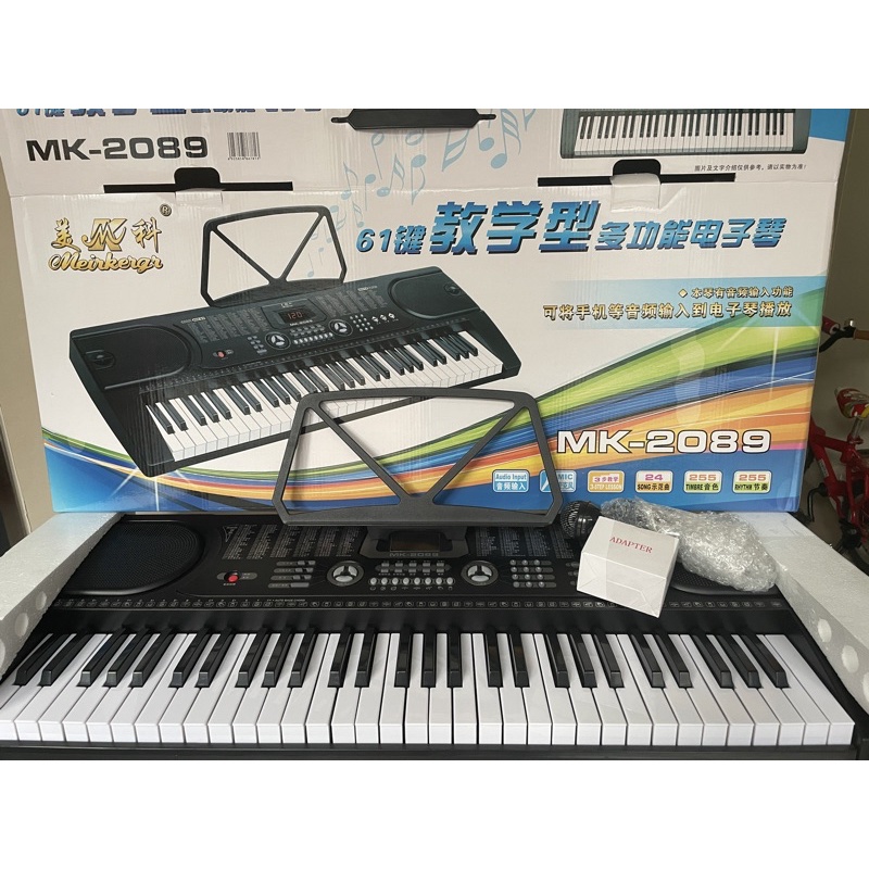 美科 MEIKE 61鍵教學用電子琴 MK-2089 電子琴附X琴架