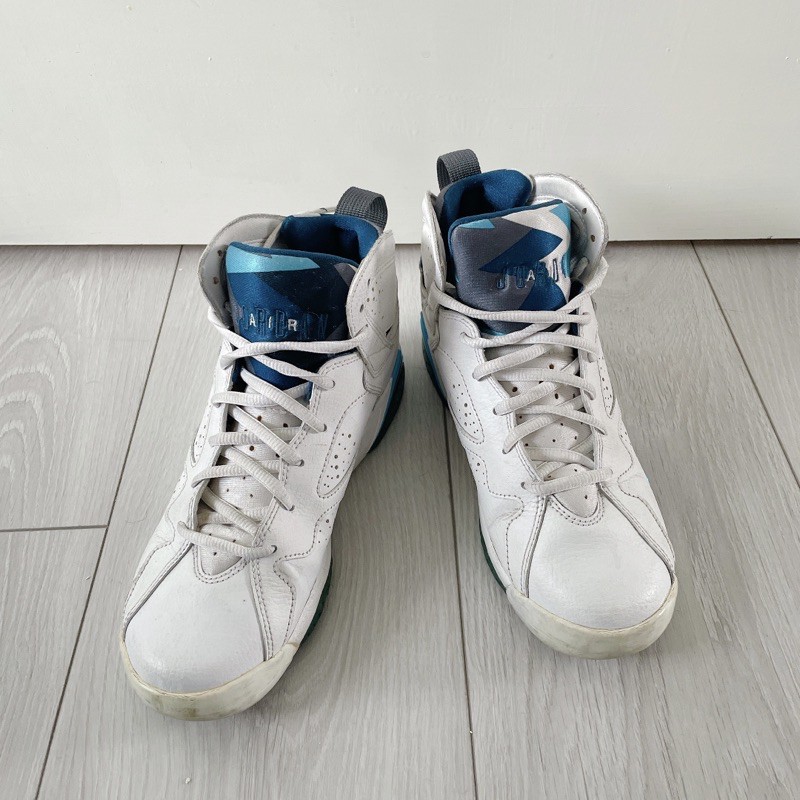 保證真品正貨Air Jordan 7喬丹第七代藍白色高筒籃球鞋