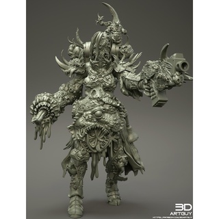 Tazo工坊[3D]Diseased Warrior厄疫戰士 3D列印模型GCP