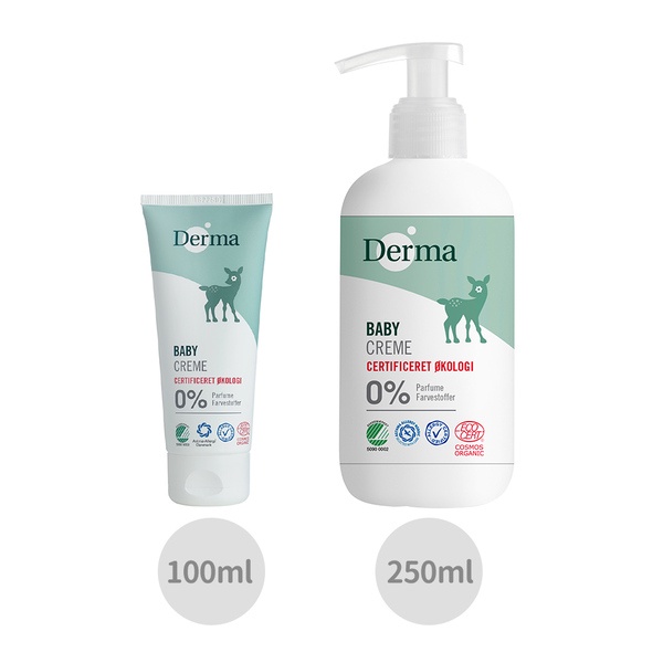 Derma 丹麥寶寶有機滋潤護膚霜 100ml / 250ml*PINE PINE TU*