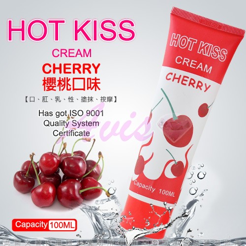 [滿額享免運+折扣+贈品]HOT KISS 櫻桃口味 激情潤滑液 100ml 口交 可食用潤滑液 情趣用品