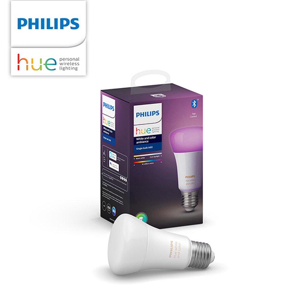 【飛利浦PHILIPS】Hue系列 藍牙版智慧照明LED 9.5W全彩情境燈泡-PH001【實體門市保固二年】