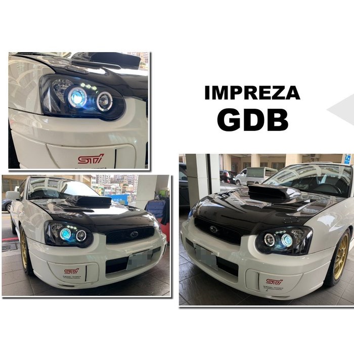 JY MOTOR 車身套件~SUBARU IMPREZA GDB 03 04 05 淚眼鯊 黑框 光圈 魚眼 大燈