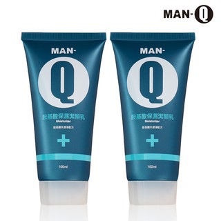 MAN-Q 胺基酸保濕潔顏乳100mlx2瓶 去角質 中性/油性/混和性 滿699免運