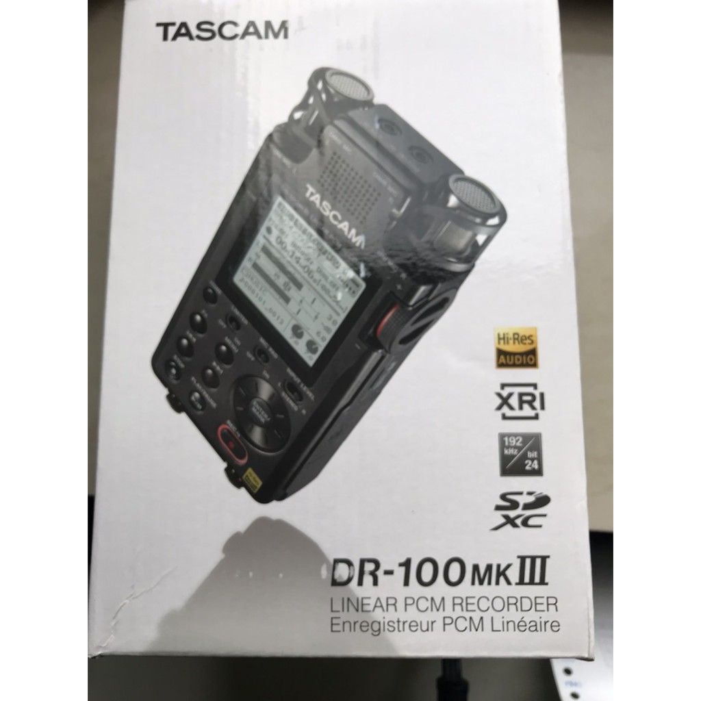 全新正品 TASCAM DR-100MK3 DR-100 MKIII 錄音筆 攜帶型數位錄音機