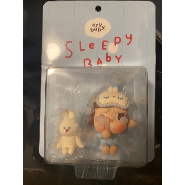 CRYBABY哭娃 Sleepy baby吊卡 藍色睡衣系列 泡泡瑪特 popmart