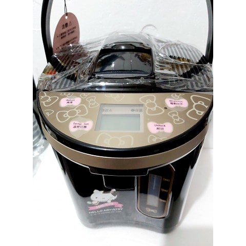 Hello Kitty Y電熱水瓶 微電腦液晶控溫電熱水瓶 黑色 質感很好 送禮很大方 4880元