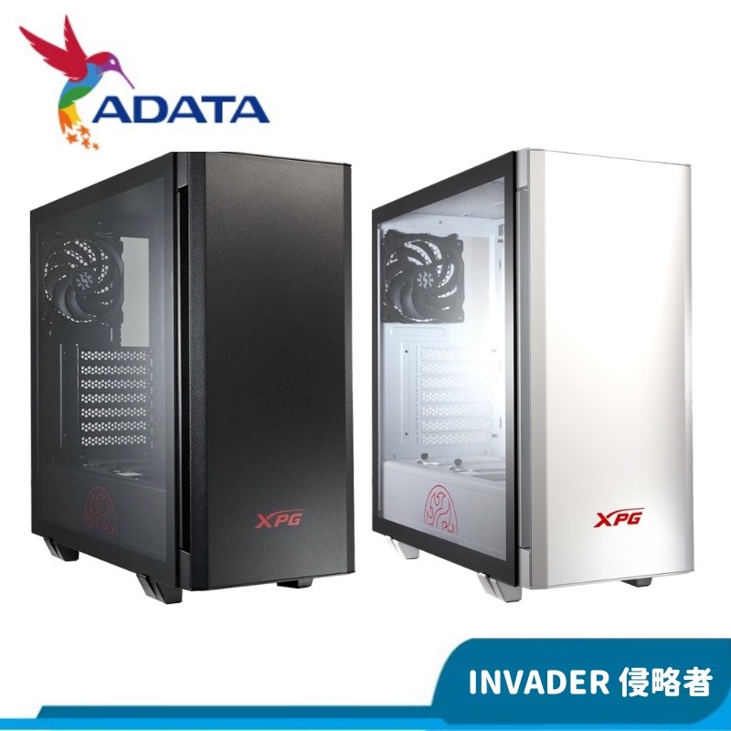 ADATA 威剛 XPG INVADER 侵略者 黑 白 玻璃側板 ARGB迎賓燈 電腦機殼