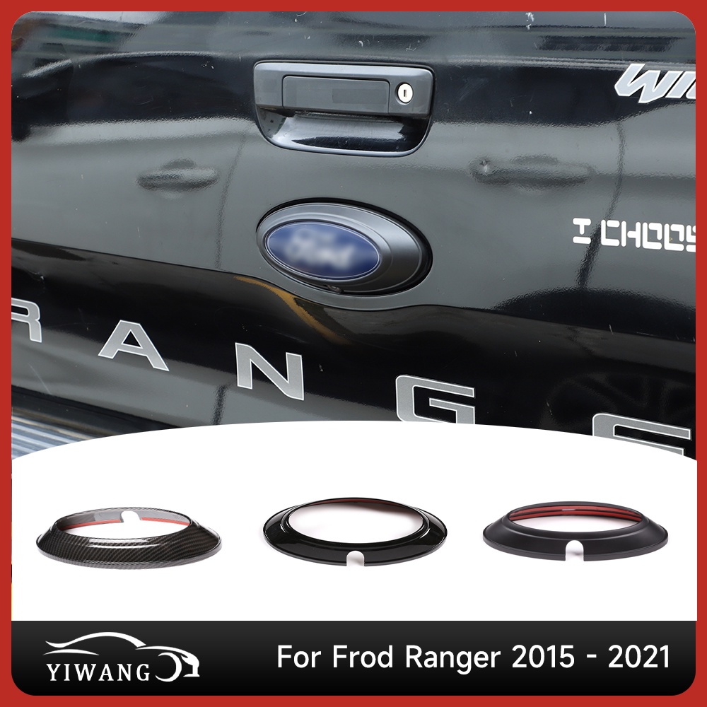 福特 Ranger 2015-2021 的汽車後徽標裝飾蓋貼紙亮片框架裝飾標誌