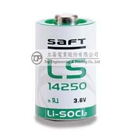 總代理 ㊣公司貨-立崙電業&lt;大陸製&gt;SAFT LS14250 一次性鋰電池 3.6V 1.2Ah 1/2AA