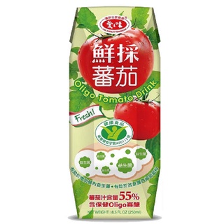 愛之味 鮮採蕃茄汁Oligo腸道保健[箱購] 250ml x 24【家樂福】