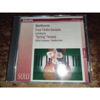 半銀圈 Grumiaux 葛羅米歐 Arrau 阿勞 貝多芬 2.4.5.8號小提琴奏鳴曲 春 Philips 德01版
