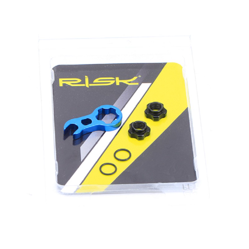 RISK 鋁合金輪圈轉換器【美轉法】自行車法嘴美嘴輪框轉換螺母