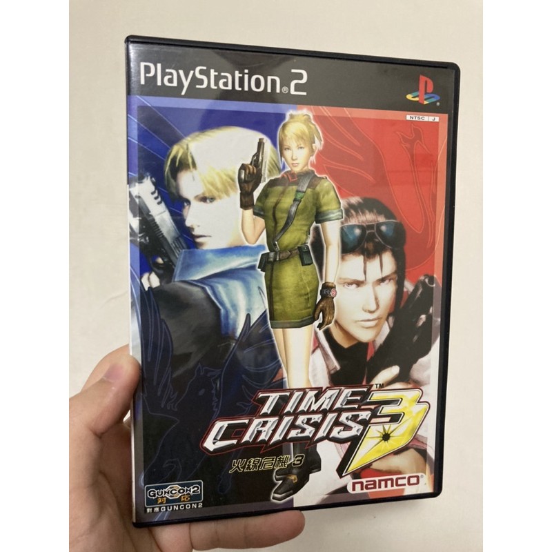 絕版 中文版 火線危機3 ps2 遊戲片 （ time crisis 光線槍