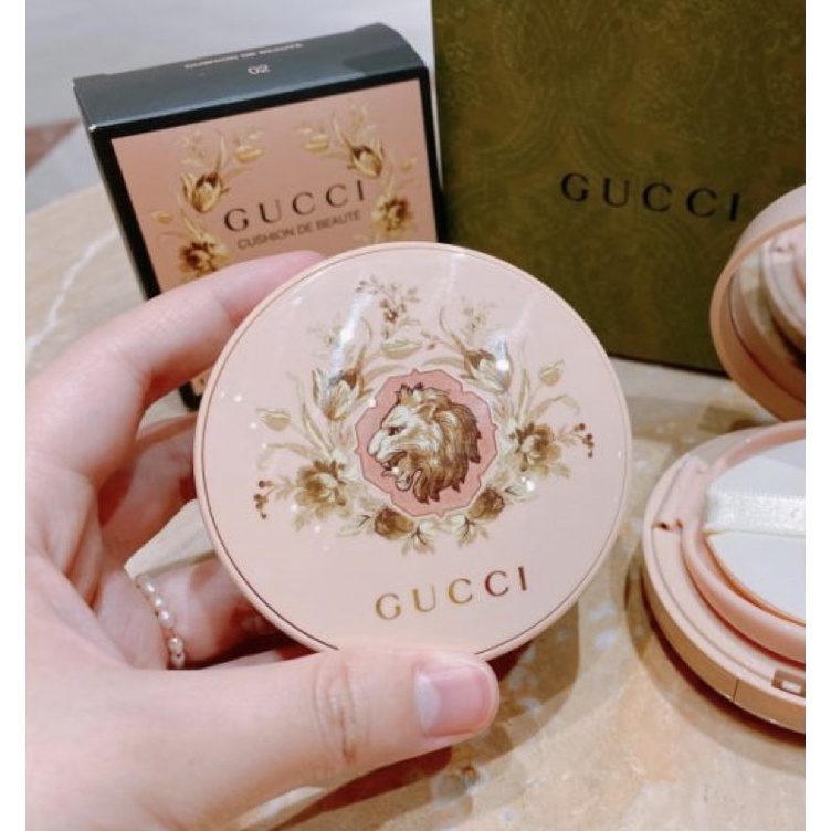 Gucci古馳無暇水光氣墊粉餅02（含盒+紙袋）