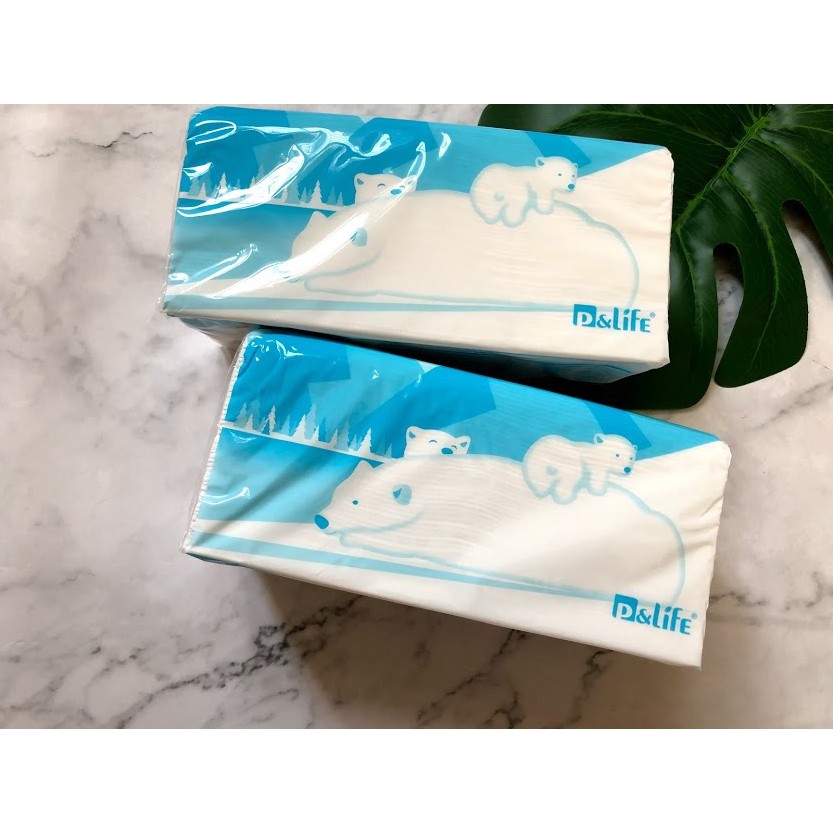 P Life 小白熊溶水抽取式衛生紙單包 蝦皮購物