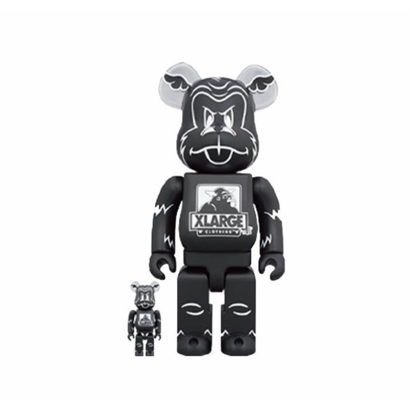 現貨 Be@rBrick XLARGE D*Face 400% 100% 500% X-Large 黑 Black