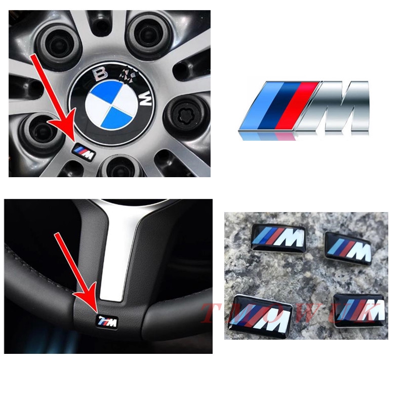 （現貨）BMW寶馬 M標 隨意貼標志小貼1系5系7系x3 x5 x6方向盤貼輪轂鐵內飾裝飾 bmw x5 bmw x6