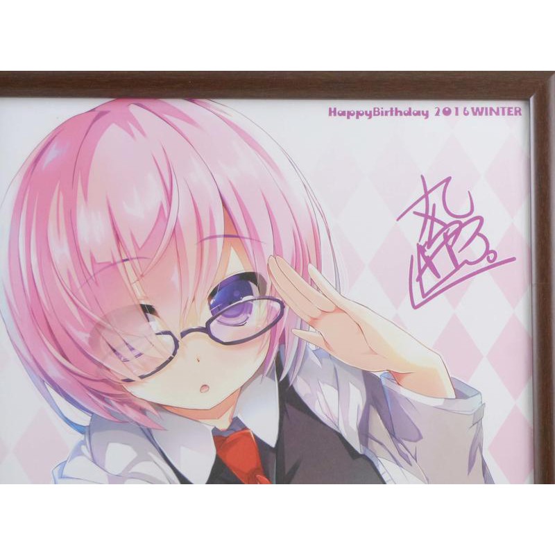 旅人事務所 Ng品出清 日空版日本c91會場限定fate Fgo 瑪修丸ちゃん 老師繪製複製簽名板 色紙 蝦皮購物