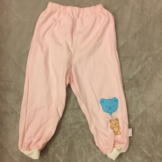 baby kitty粉紅條紋棉褲